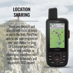 Rugged Handheld Hiking GPS with Satellite Messaging