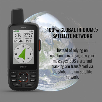 Rugged Handheld Hiking GPS with Satellite Messaging