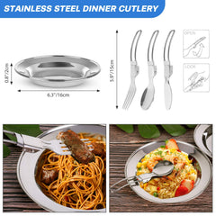 16-Piece Camping Cookware Set with Folding Stove and Utensils