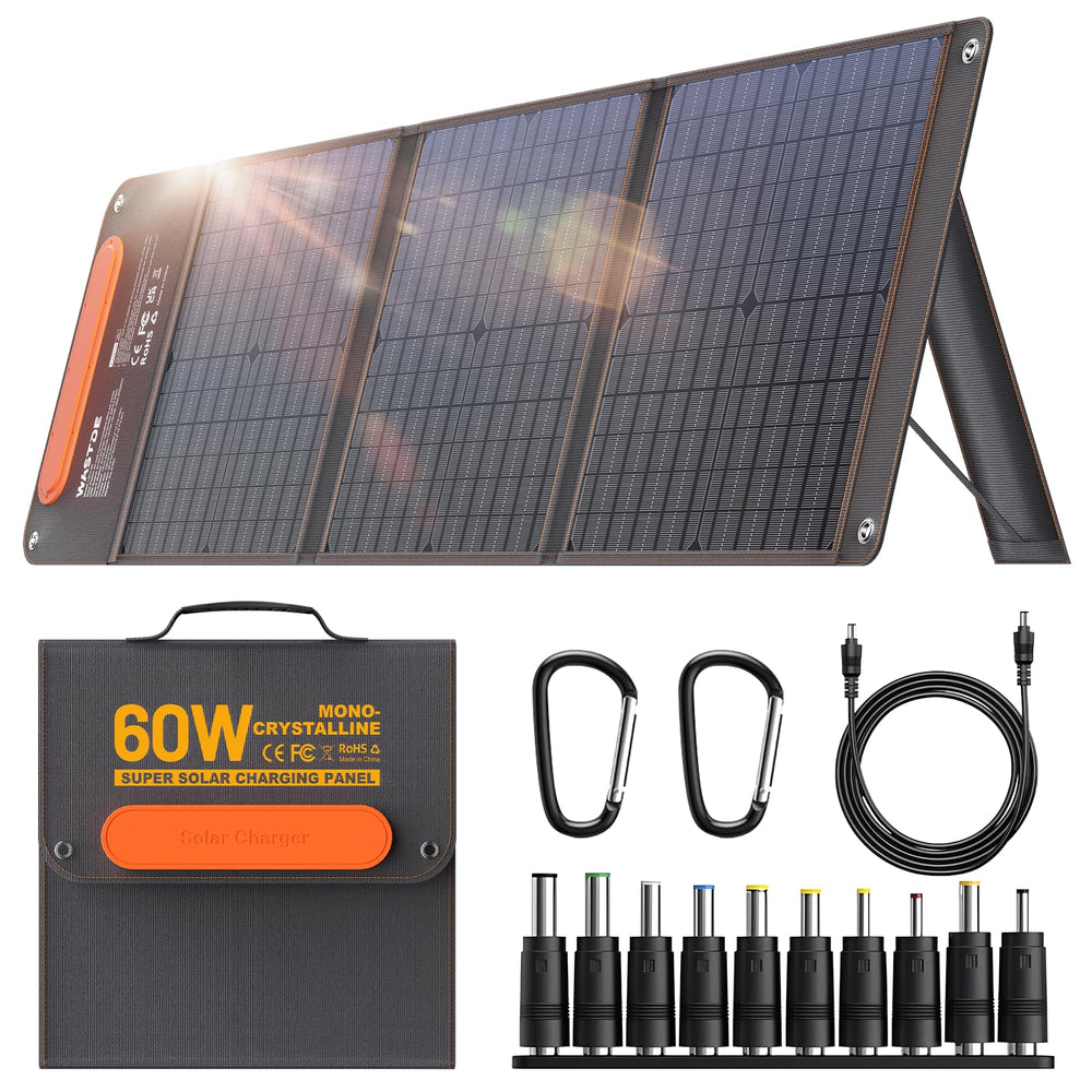 Foldable Waterproof Solar Panel Charger for Camping & Hiking