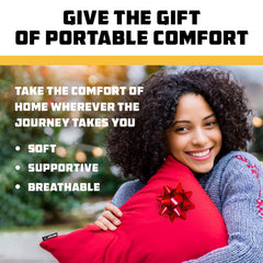 Portable Memory Foam Camping Pillow for Travel & Outdoors