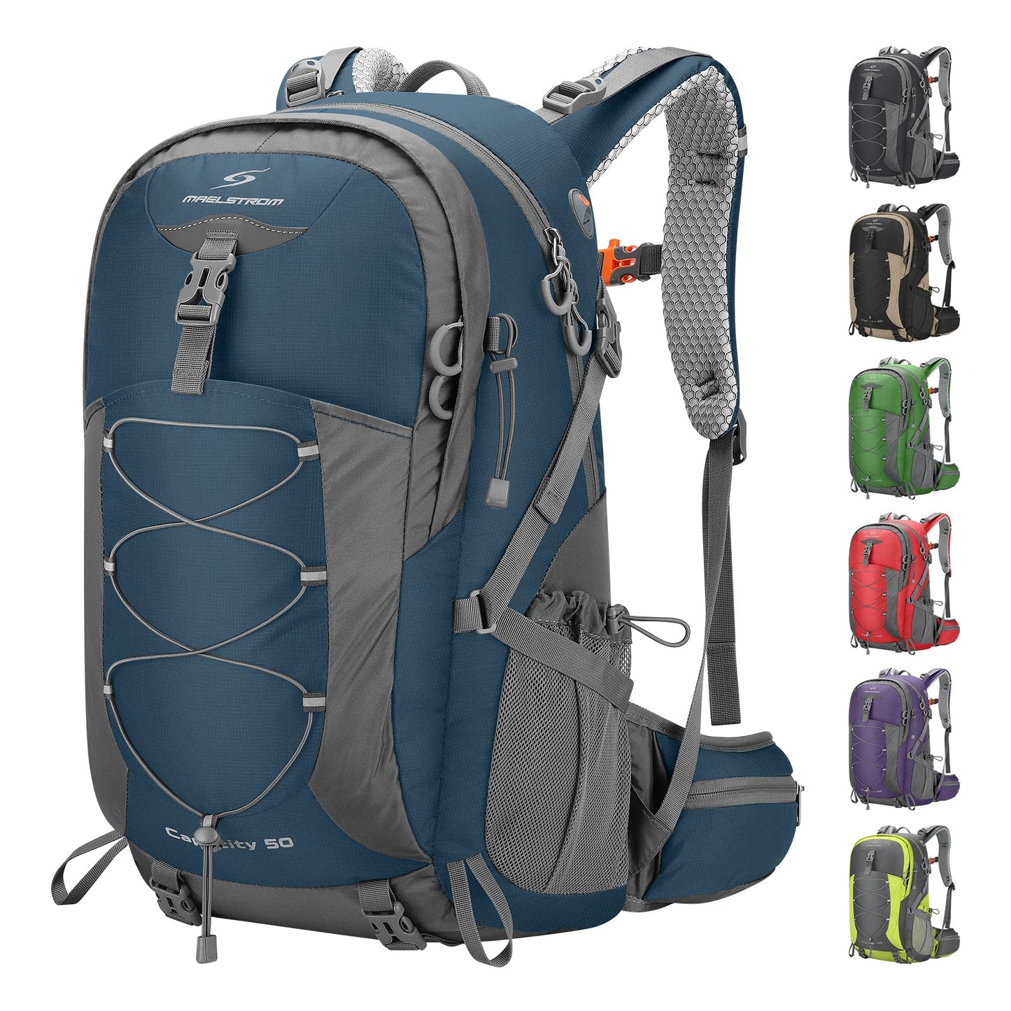 40L/50L Waterproof Hiking Backpack with Rain Cover
