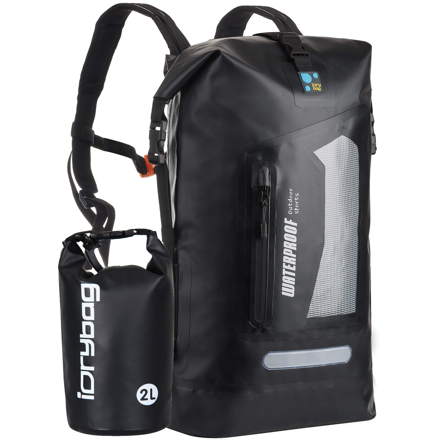 Waterproof Roll-Top Dry Backpack for Hiking & Kayaking