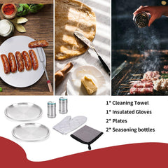 27-Piece Stainless Steel Camping Utensil Set with Organizer