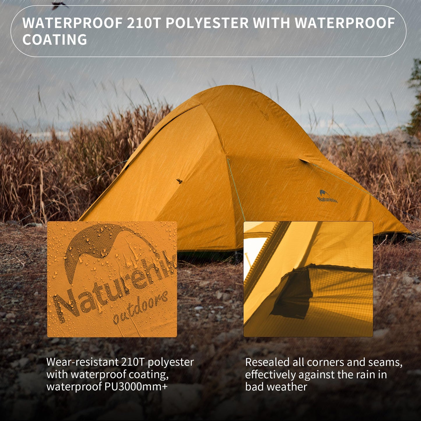 Ultralight 1-Person Backpacking Tent for Camping & Hiking