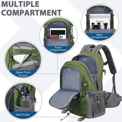 30L Lightweight Hiking Backpack for Camping & Travel
