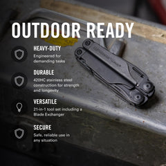 LEATHERMAN, Surge, 21-in-1 Heavy-Duty Multi-tool for Work, Home, Garden, DIY & Auto