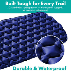 Ultralight Inflatable Sleeping Mat for Camping & Hiking