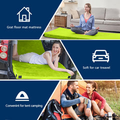 Portable Memory Foam Camping Mattress Pad with Travel Bag