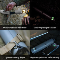 Rechargeable Camping Lantern with 12000mAh Battery and Light Modes