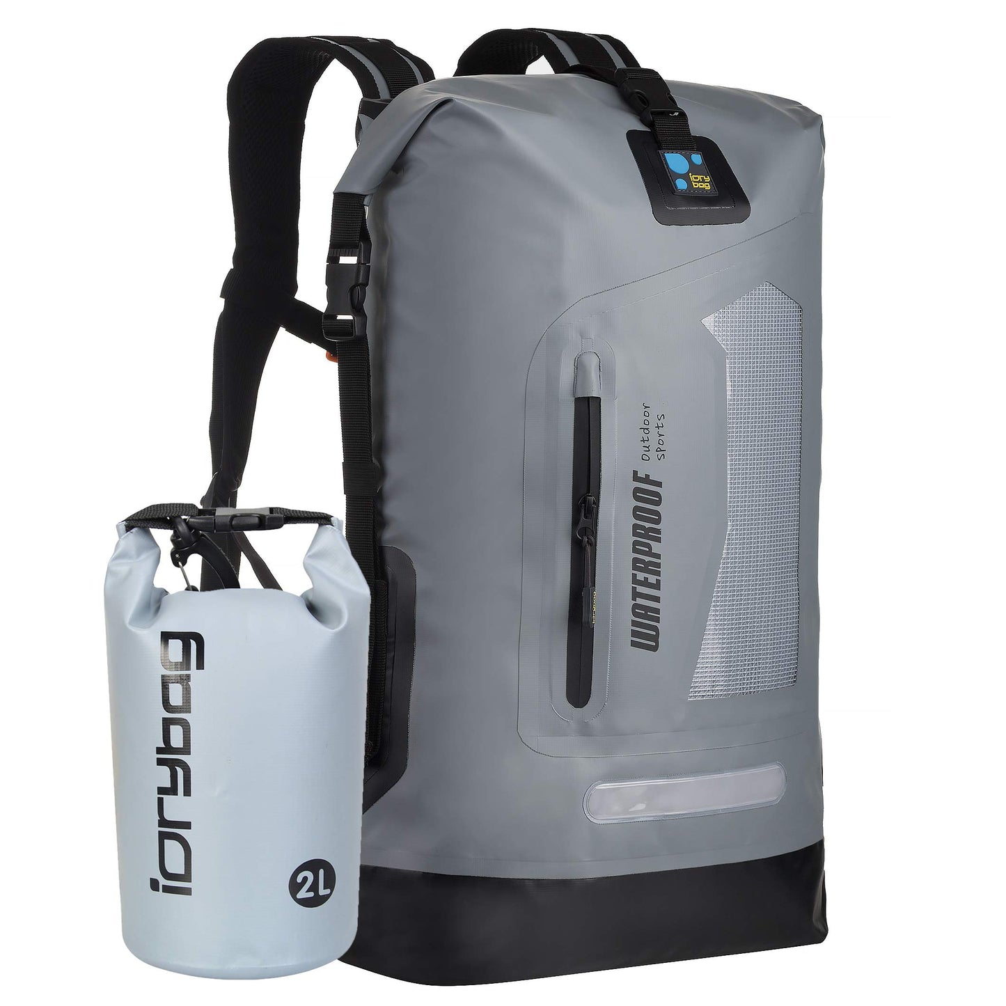Waterproof Roll-Top Dry Backpack for Hiking & Kayaking