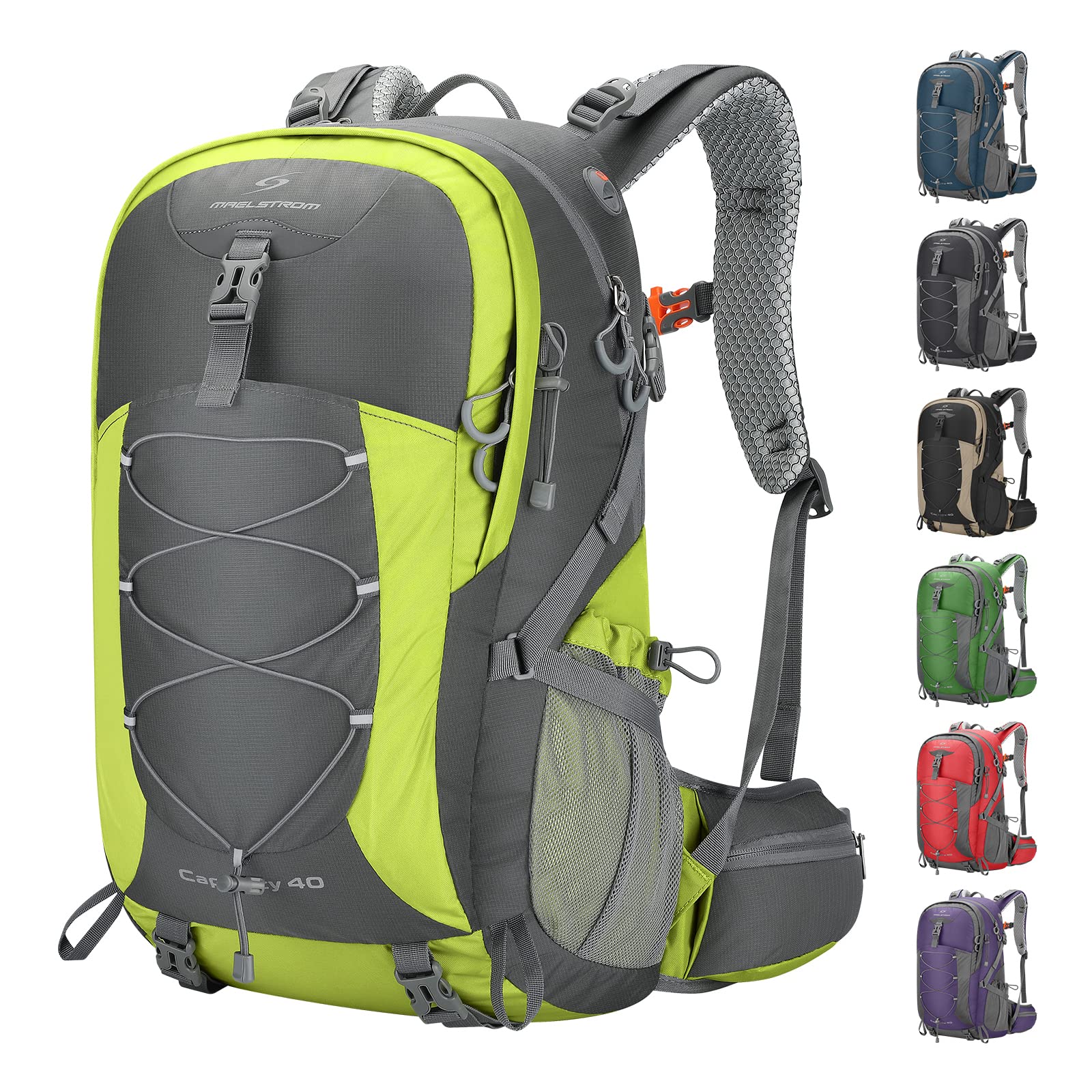 40L/50L Waterproof Hiking Backpack with Rain Cover
