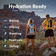 12L Hydration Backpack with 2L Water Bladder