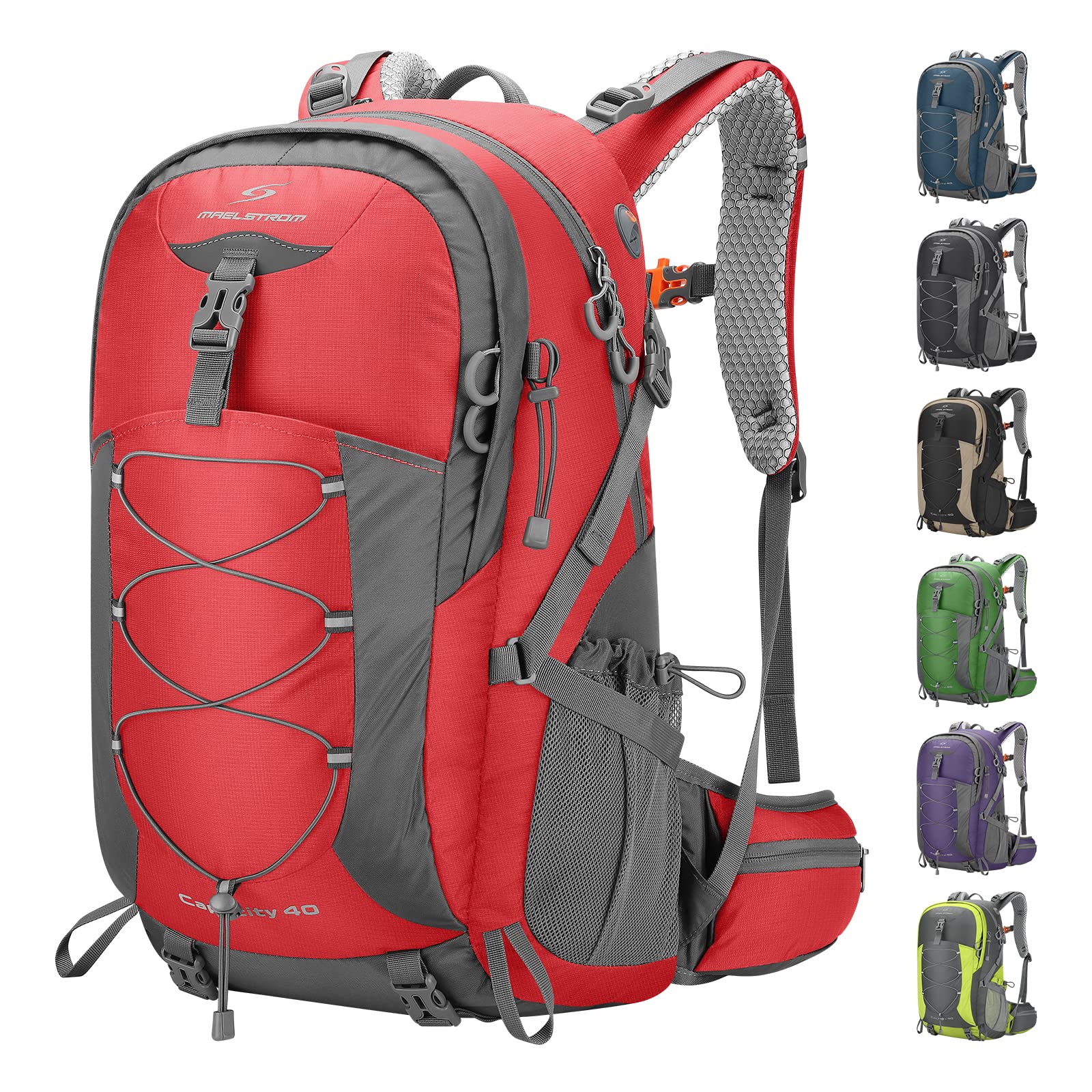 40L/50L Waterproof Hiking Backpack with Rain Cover