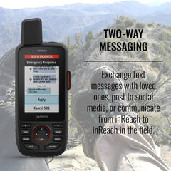 Rugged Handheld Hiking GPS with Satellite Messaging