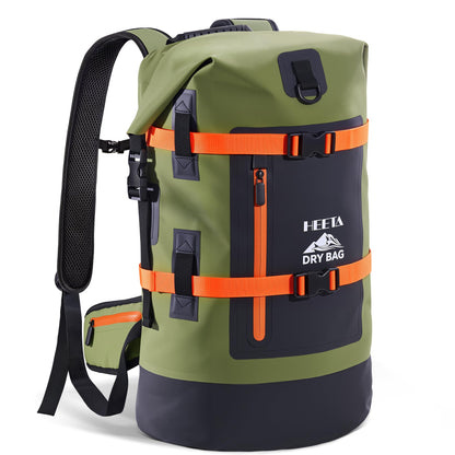 40L Waterproof Roll-Top Dry Backpack for Outdoor Adventures