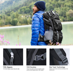 40L Lightweight Hiking Backpack for Camping & Backpacking