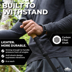 Carbon Fiber Trekking Poles with Quick Adjustable Locks
