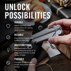 Wave Plus Multi-Tool with Replaceable Wire Cutters and Sheath