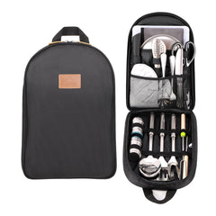 27-Piece Stainless Steel Camping Utensil Set with Organizer