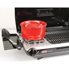 2-in-1 Portable Camping Grill and Stove with Adjustable Burners