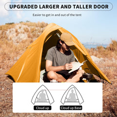 Ultralight 1-Person Backpacking Tent for Camping & Hiking
