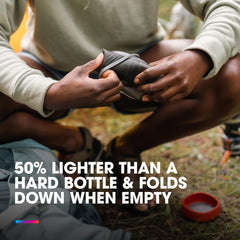 Collapsible BPA-Free Water Bottle for Backpacking & Hiking