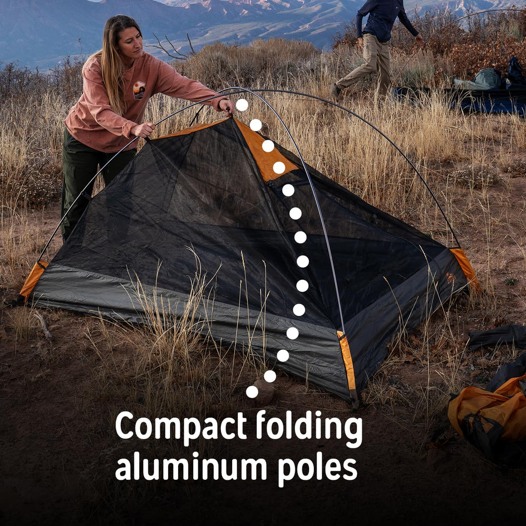 Kelty Grand Mesa 2P or 4P Backpacking Tent – 3 Season Camping, Thru Hiking Shelter, Aluminum Pole Frame, Single Door + Vestibule Model