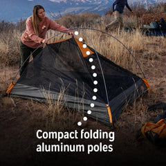 Kelty Grand Mesa 2P or 4P Backpacking Tent – 3 Season Camping, Thru Hiking Shelter, Aluminum Pole Frame, Single Door + Vestibule Model