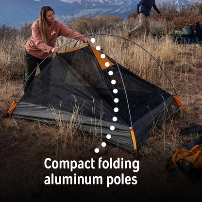 Kelty Grand Mesa 2P or 4P Backpacking Tent – 3 Season Camping, Thru Hiking Shelter, Aluminum Pole Frame, Single Door + Vestibule Model