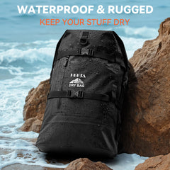 40L Waterproof Roll-Top Dry Backpack for Outdoor Adventures