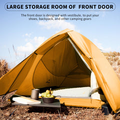 Ultralight 1-Person Backpacking Tent for Camping & Hiking