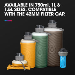 Collapsible BPA-Free Water Bottle for Backpacking & Hiking