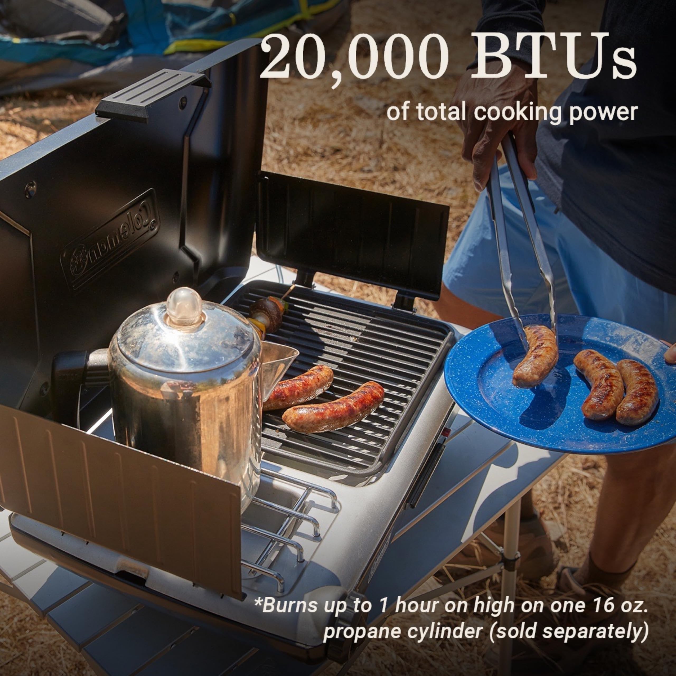 Coleman Tabletop 2-in-1 Grill & Stove with 2 Adjustable Burners
