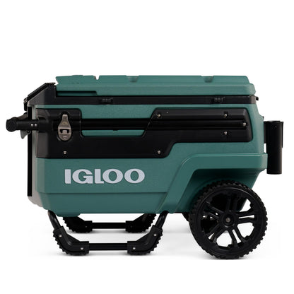 70Qt Wheeled Cooler with Insulated Hard Shell Design