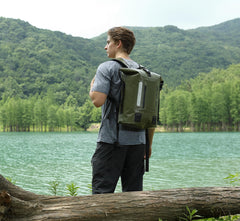 20-45L Waterproof Roll-Top Dry Backpack for Outdoor Use