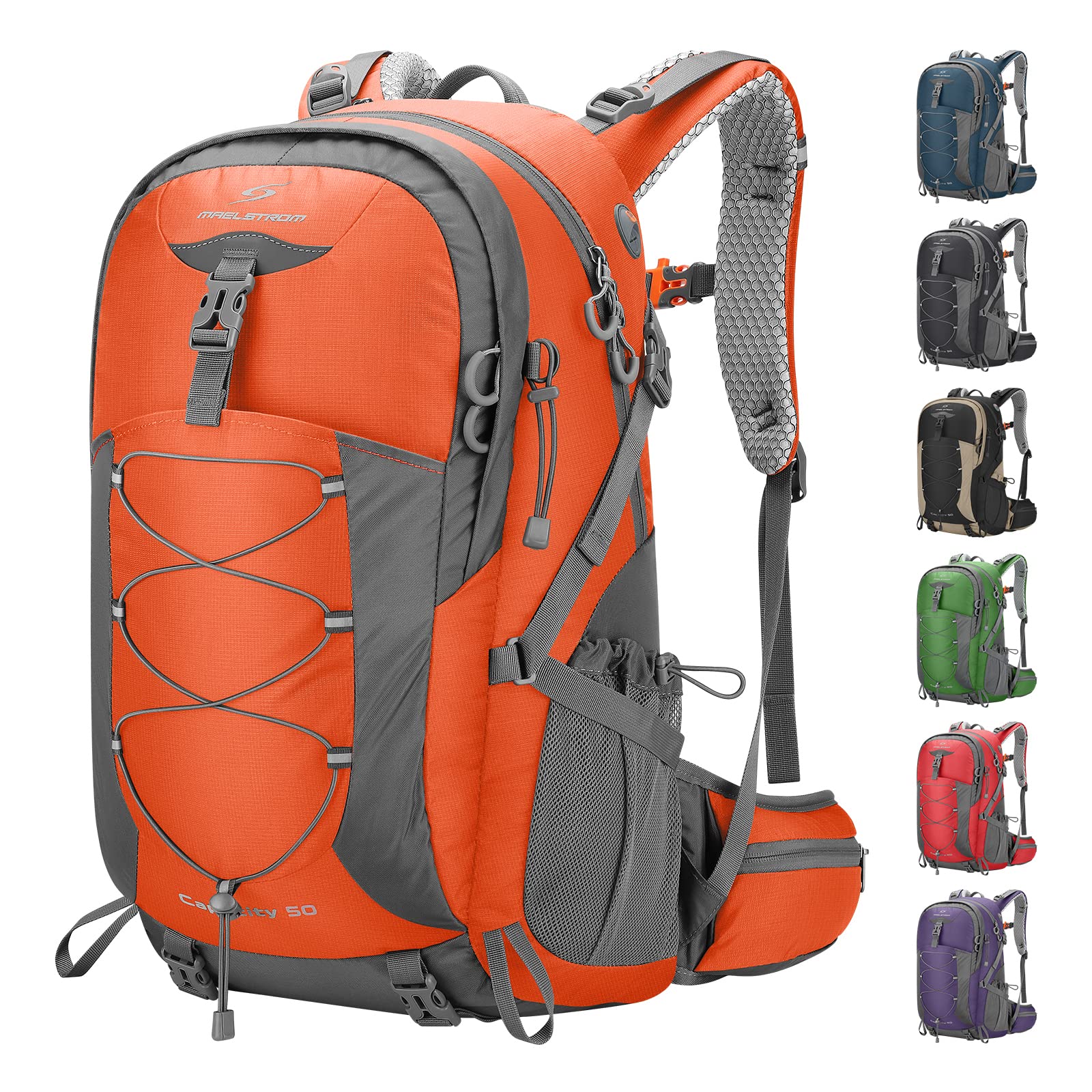 40L/50L Waterproof Hiking Backpack with Rain Cover