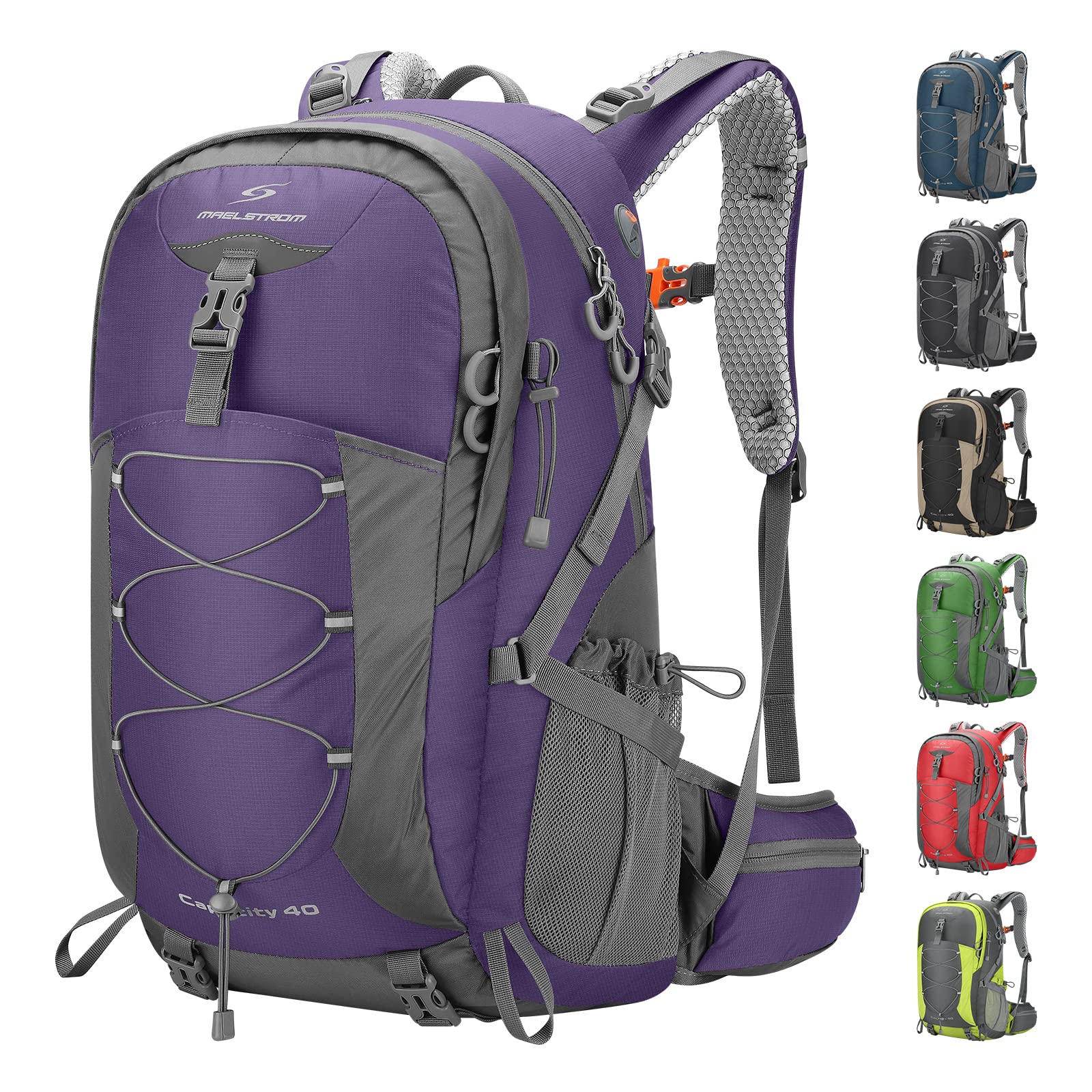40L/50L Waterproof Hiking Backpack with Rain Cover