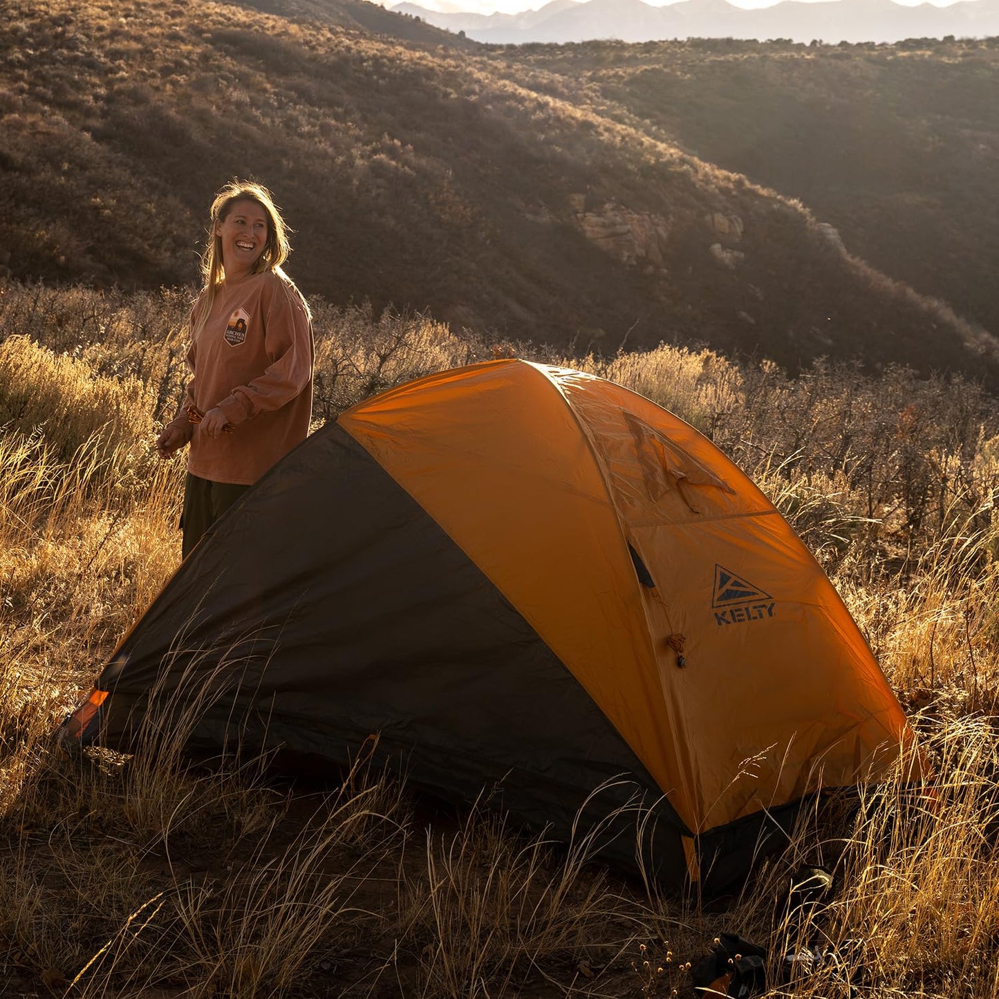 Kelty Grand Mesa 2P or 4P Backpacking Tent – 3 Season Camping, Thru Hiking Shelter, Aluminum Pole Frame, Single Door + Vestibule Model