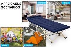 450LBS Heavy Duty Folding Camping Cot with Carry Bag