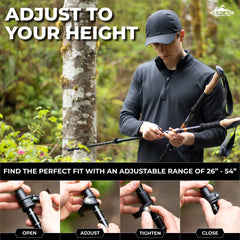 Lightweight Aluminum Trekking Poles with Extended Grip