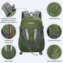 30L Lightweight Hiking Backpack for Camping & Travel