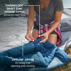 20-40°F Lightweight Adult Sleeping Bag with Compression Sack
