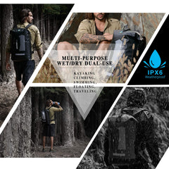 Waterproof Roll-Top Dry Backpack for Hiking & Kayaking