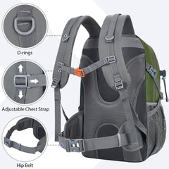 30L Lightweight Hiking Backpack for Camping & Travel