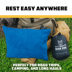 Portable Memory Foam Camping Pillow for Travel & Outdoors