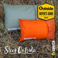Shredded Memory Foam Camping Pillow with Reversible Cover