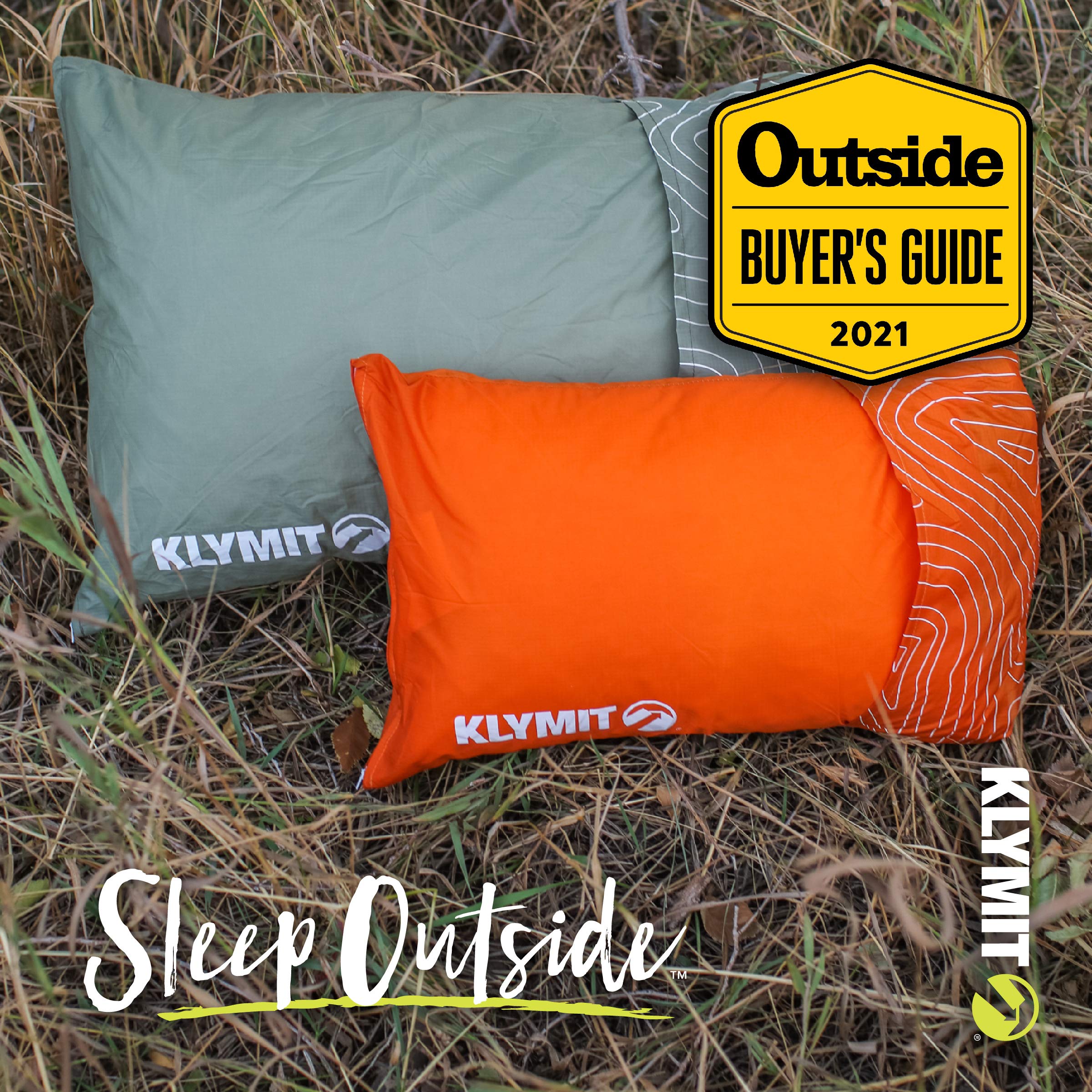 Shredded Memory Foam Camping Pillow with Reversible Cover