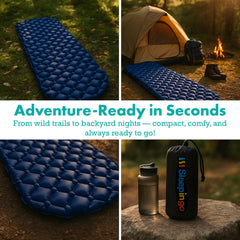 Ultralight Inflatable Sleeping Mat for Camping & Hiking